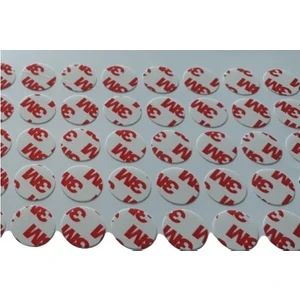 3m Yapışkanlı Çift Taraflı Bant Şeffaf Yuvarlak - 20 mm Genişlik - 500 Adet