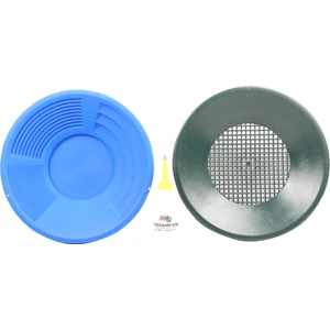 İn Mekanik Gold Gold Pan Altın Eleme Tavası (Mavi Renk Pan - Pan Üstü Elek - Vakum Pompa)