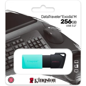 Kıngston DTXM/256GB USB 3.2 Data Traveler Exodia M Flash Disk (Siyah-Yeşil)