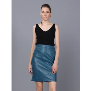 Basics & More Kadın Hakiki Deri Etek