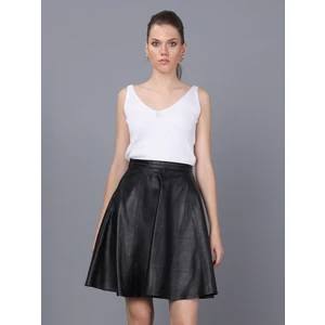 Basics & More Kadın Hakiki Deri Etek