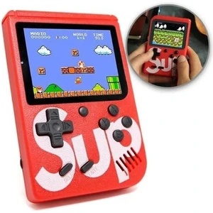 Nostaljik Lezzetler Taşınabilir Video Oyun Konsolu 3" 400 Oyunlu Mini Atari Gameboy Kırmızı