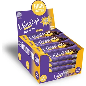 UNIQ2GO Muzlu ve Proteinli Vegan Bar 38 gr 16 Adet