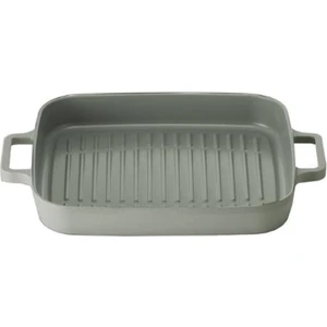 Fika Dikdörtgen Alüminyum Grill Tava 28CM Gri