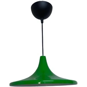 Retro Metal Dekoratif Rustik Yeşil Tekli Sarkıt Avize Çap 27 cm