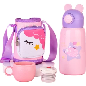 600 ml. Paslanmaz Çelik Taşınabilir Yalıtımlı Çocuk Suluklar Mataralar (Yurt Dışından)