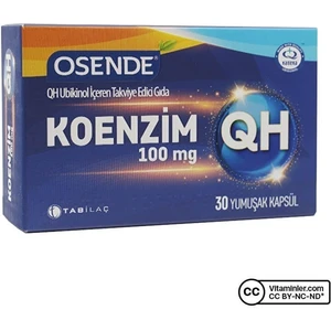 Tab Osende Koenzim Qh 100 Mg 30 Kapsül
