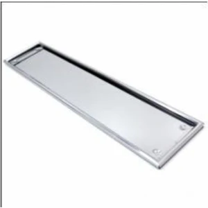 Paslanmaz Metal Plaka Altlığı Krom Plakalık 2 Adet