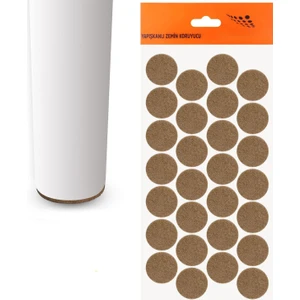 Masa Sandalye Parke Zemin Koruyucu Keçe Yapışkanlı 28 mm (28'li Paket)