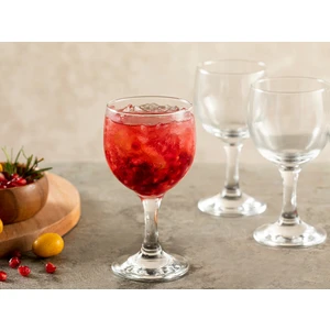 English Home Helen Cam 3'lü Kadeh 240 ml Şeffaf