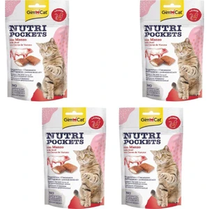 Nutripockets Kedi Ödülü Biftekli Malt 60 gr x 4 Adet