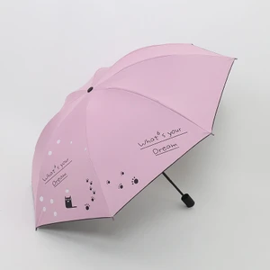 Hi Stores Katlanabilir Şemsiye - Pembe (Yurt Dışından)