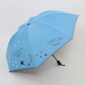 Hi Stores Katlanabilir Şemsiye - Mavi (Yurt Dışından)