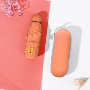 Hi Stores 8 Kemik Beş Katlı Şemsiye Kılıfı - Kırmızı (Yurt Dışından)