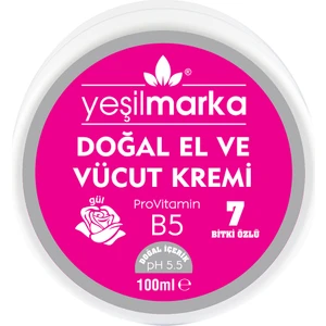 Doğal El ve Vücut Kremi – Gül