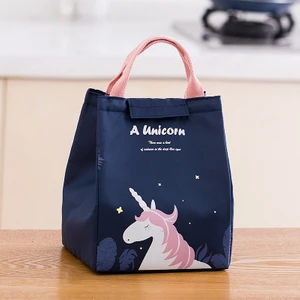Hi Stores Desen Baskılı Taşınabilir Isı Yalıtımlı Piknik Çantası - Lacivert (Yurt Dışından)