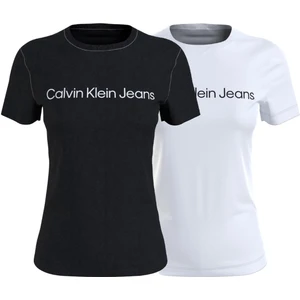 Calvin Klein Institutional Logo 2li Paket  Kadın Tişört