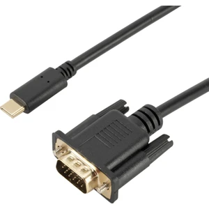 USB C VGA Kablosu 1.8m Tak ve Çalıştır Kurulumu Premium 1080P Çözünürlük (Yurt Dışından)