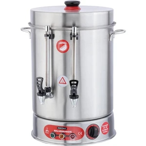 Sılverınox - Ikazlı Metal Musluk 120 Bardak / 12 Lt Çay Makinesi