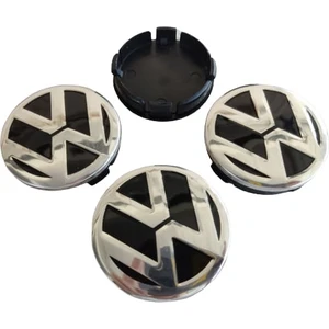 Vw Volkswagen Sıvama Geçme Jant Göbeği Siyah 4 Lü 60-55MM
