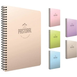 Pastoral Spiralli Pp Kapak Defter 17X24CM 96 Yaprak Çizgisiz (4 Lü Paket)