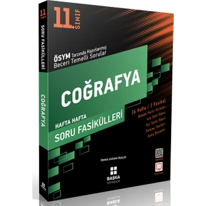 Başka Yayınları 11.Sınıf Coğrafya Hafta Hafta Soru Föyleri