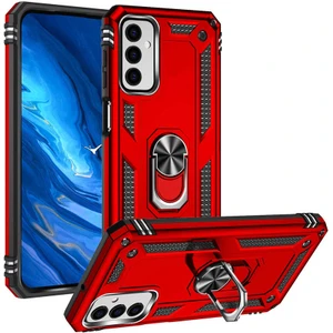 Case Street Casestreet Samsung Galaxy M23 Kılıf Vega Sert Silikon Tank Standlı Yüzüklü Mıknatıslı Kırmızı