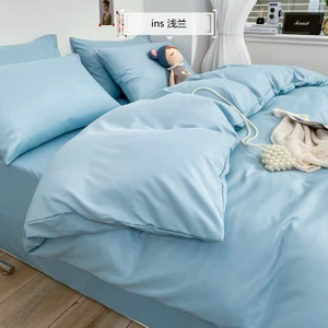 Düz Renk Nevresim Takımı Üç Parçalı Set