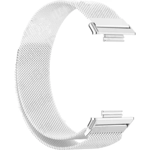 Case Street Huawei Watch Fit 2 Kordon Hasır Metal Örgülü Ayarlanabilir Gümüş