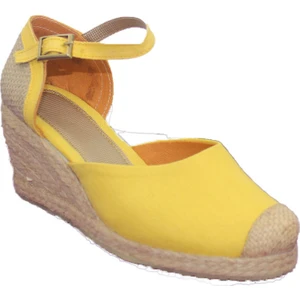 Gökçe Kundura 06 Kadın Keten Sandalet Terlik