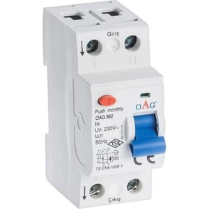 2x25A 30MA Kaçak Akım Koruma Rölesi