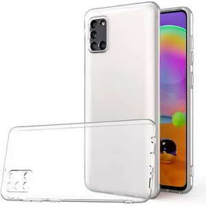 Samsung A31 Kılıf Şeffaf Silikon Kamera Korumalı 3D
