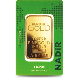 Nadir Gold 1 Ons Külçe Altın 999.9