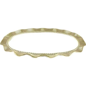 Roy King Golda 31 cm Oval Servis Tabağı Gold - YF204