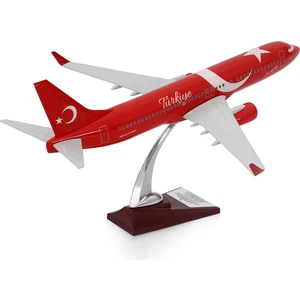 - Maket Uçak - Boeing 737-800 1/100 - Türkiye Özel Tasarımlı Model Uçak, Model E