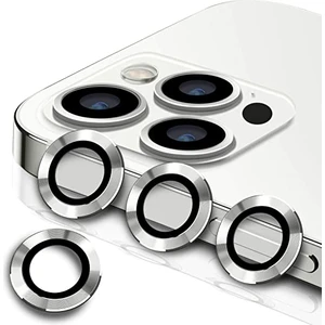 Apple iPhone 12 Pro Max Mercek Lens Kamera Koruyucu Gri