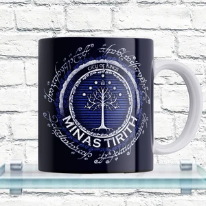 Lotr Yüzüklerin Efendisi Minas Tirith Baskılı %100 Porselen Kupa