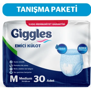 Yetişkin Emici Külot Bez Orta Boy (Medium) 30'lu 1 Paket (30 Adet) Bel Boy 70-120 cm