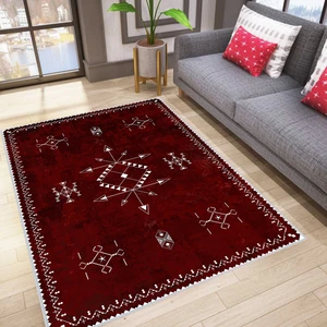Rovigo Home Dijital Baskı Yıkanabilir Kaymaz Taban Salon Halısı RVG0187-SD962