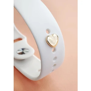 BP Tattoo Apple Watch Uyumlu Akıllı Saat Kordonu Kalpli Charm Gold Renk