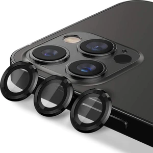 Apple iPhone 12 Pro Max Mercek Lens Kamera Koruyucu Siyah