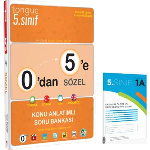 Tonguç Akademi 5. Sınıf 0'dan 5'e Sözel Konu Anlatımlı Soru Bankası (1 Kitap-1 Deneme)