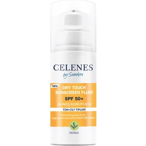 Celenes By Sweden Herbal Dry Touch Yüksek Korumalı Fluid 50 Spf Güneş Koruyucu Yüz ve Dekolte Bölgesi