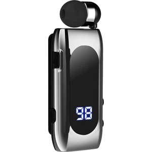 Bluetooth 5.2 Kablosuz Lar Pil Ekran Akıllı Telefonlar Gümüş Kulaklık (Yurt Dışından)