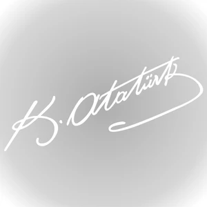 Quart Aksesuar Kemal Atatürk Imza Sticker Araba Cam Sticker