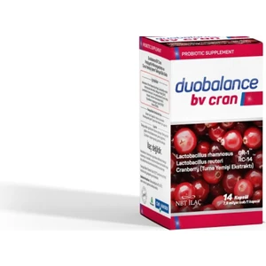 Nbt İlaç Duobalance Bv Cran Cranberry Içeren Takviye Edici Gıda 14 Kapsül