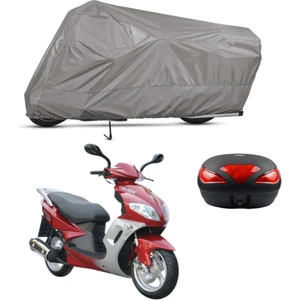 Kuba Apricot 125 Arka Çanta Uyumlu Motosiklet Brandası Motor Brandası