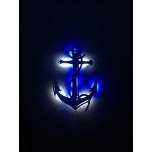 Çapa LED Işıklı Tablo Ahşap 50X35CM
