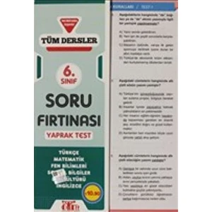 Karatay Yayınları 6. Sınıf Tüm Dersler Soru Fırtınası Yaprak Test