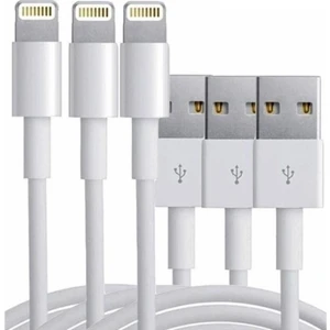Iphone Uyumlu 3ADET Şarj Aleti Kablosu 1m 5 6 7 8 Plus Xs Max 11 Lightning USB Kablosu